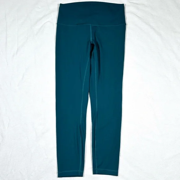 Lululemon Wunder Under SmoothCover High Rise Tight Legging 10 Teal Blue Green - Picture 2 of 5